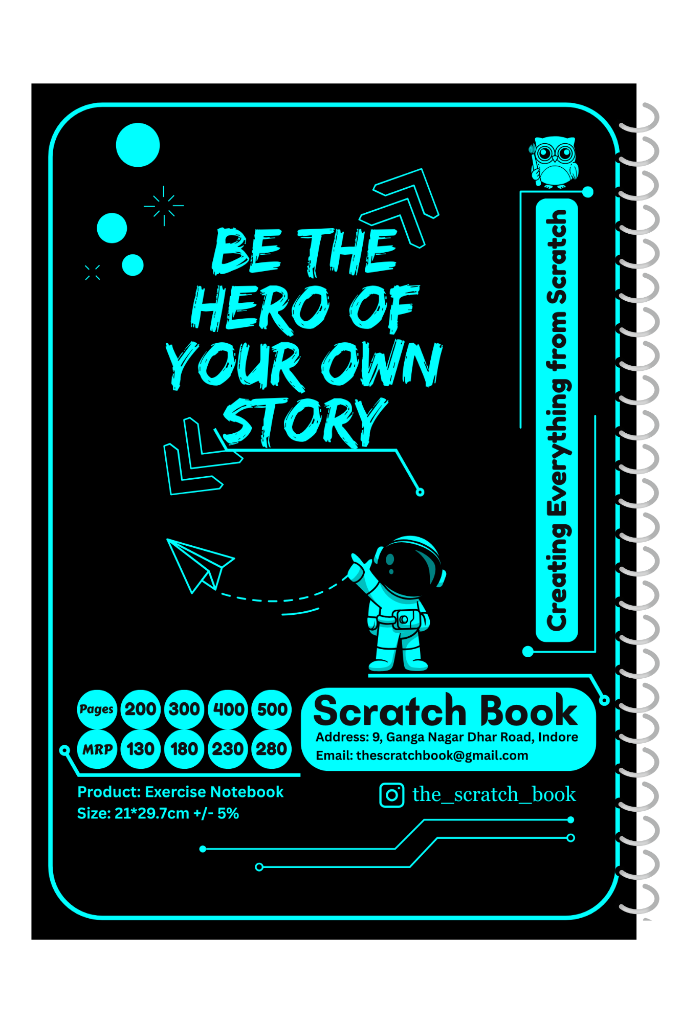 Notoro Spiral Notebook A4 Notebook