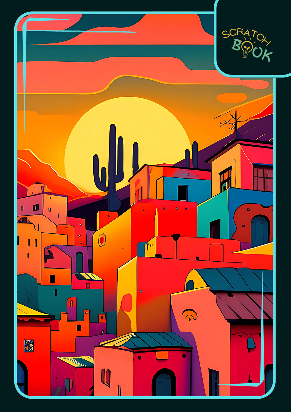 Aesthetic Print Scratch book spiral Notebook