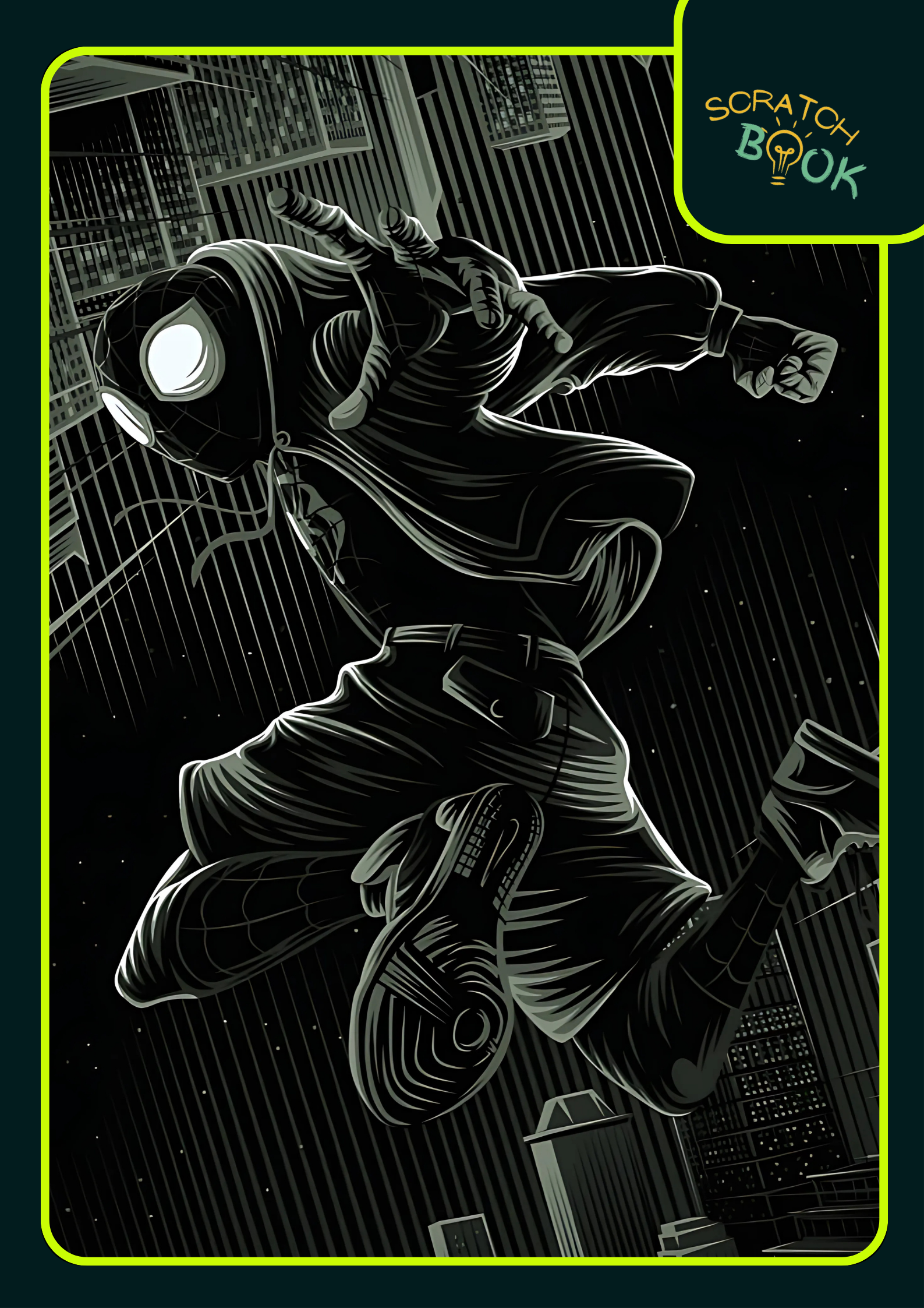 Spider Man Print Scratch book spiral Notebook