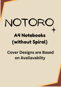 Without Spiral A4 Notebook Register White pages
