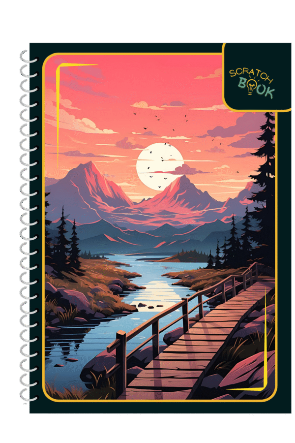 Scratchbook Notebook on wheels spiral notebook