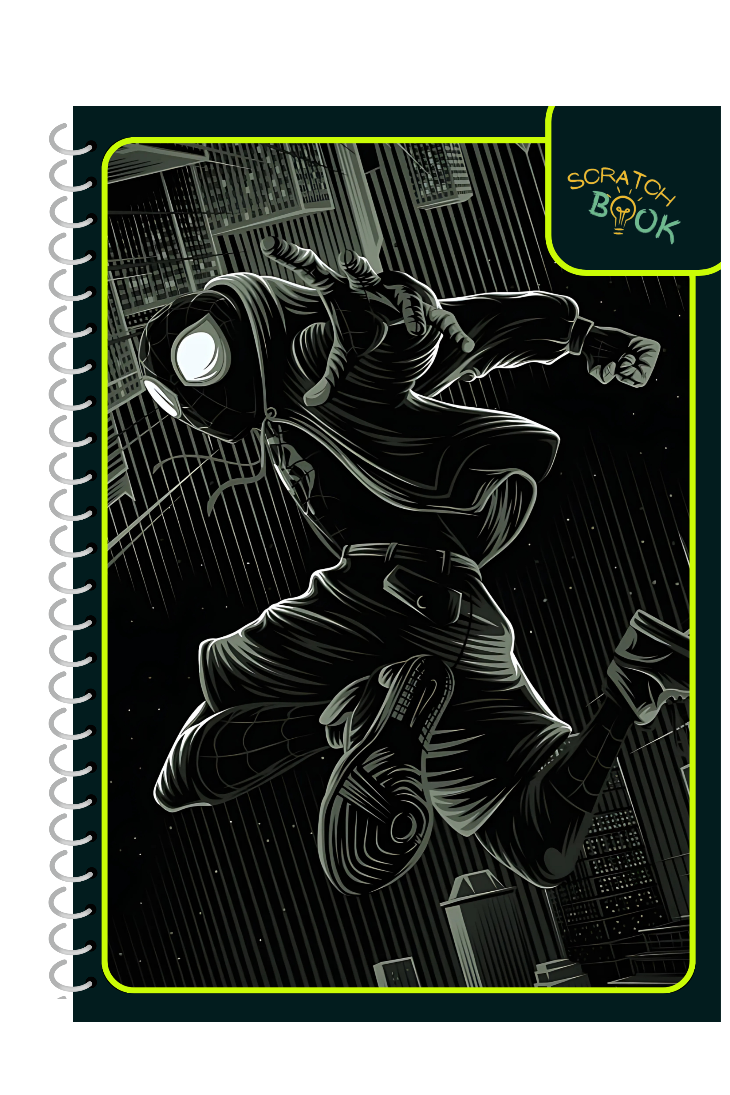 Spiderman Scratchbook Spiral notebook